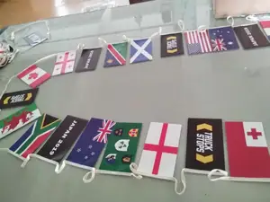 Custom Printing European Country Pennant Bunting National String Flags
