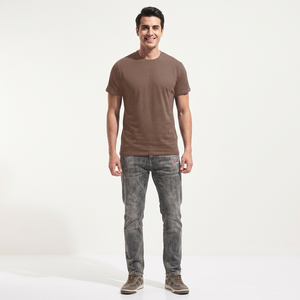 T-shirts pour hommes 100% coton, t-shirt d'été pour hommes, t-shirt à manches courtes, haut à col rond, t-shirt pour hommes, maillot personnalisé, chemises unies - Product Image 1