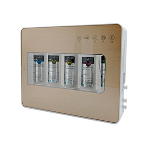 Purificador de Agua por Ultrafiltración de 5 Etapas, Filtro de Agua Potable Debajo del Fregadero con Dispositivo de Alarma, Dorado, Blanco, Negro - Product Image 1