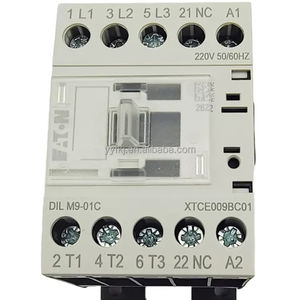 Contactor IEC Eatons XTCE009B01TD <span class=keywords><strong>DILM9</strong></span>-<span class=keywords><strong>01</strong></span> XT, 9A, 24 V CC, 1NC, 9A - Product Image 1