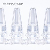 Tube PCR transparent de 0,2 ml à 8 bandes avec bouchons individuels indépendants, tubes jetables non stériles pour la recherche en laboratoire moléculaire