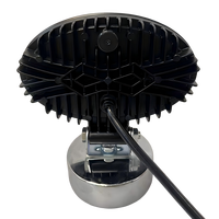 Phare de travail LED ovale super lumineux, blanc et ambre, double couleur, faisceau combiné spot et large, étanche pour camion tout-terrain et SUV