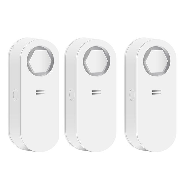 Water Drip Detector Sensitive Water Leak Detector Water Leak Alarm Smart Home Security System for Kitchen Bathroom Basement