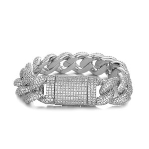 Collar <span class=keywords><strong>de</strong></span> Eslabones Cubanos <span class=keywords><strong>de</strong></span> Moissanita Chapado en Oro <span class=keywords><strong>de</strong></span> 18K <span class=keywords><strong>de</strong></span> Calidad Premium, 24 Pulgadas, Cierre Seguro, Joyería <span class=keywords><strong>de</strong></span> Destaque, Regalo para Hombres, Boda, Fiesta - Product Image 2