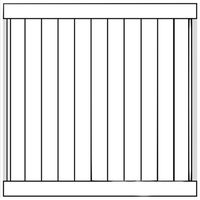 Panneaux de clôture en vinyle blanc pour jardin extérieur, cadres en PVC 3D, 6 pieds, clôture de sécurité moderne, écologique, durable, service d'installation