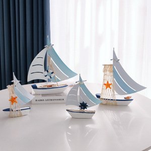 Modèle de voilier méditerranéen en fer forgé, ornement de bateau, ensemble multi-pièces, décoration pour la maison, le bureau ou le bureau à domicile - Product Image 2