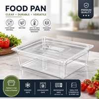 Étagère de présentation en plastique transparent PC SUNMAX, taille 1/2, garantie 1 an, service de buffet pour cafétéria