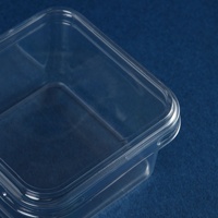 Boîte d'emballage carrée transparente en PET de qualité alimentaire avec impression UV pour gâteaux et desserts, idéale pour la pâtisserie