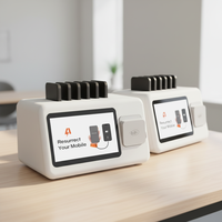Station de location de batteries externes pour restaurants et commerces