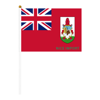 Support de drapeau national portable en polyester imprimé numériquement, 5,51*8,27 pouces, fabriqué en Chine, pour la Tunisie