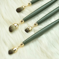 Kit de pinceaux de maquillage cosmétiques professionnels de luxe de haute qualité, ensemble de pinceaux de maquillage synthétiques de qualité supérieure pour femmes
