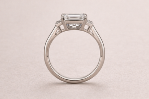 Modern platinum <b>diamond</b> <b>ring</b> for women stylish engagement wedding <b>ring</b> fine jewelry gift for daily wear - Product Image 3