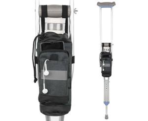 Free sample Durable Crutch Accessories Foam Padded Grip Lightweight Soft Crutch <b>Storage</b> Pouch <b>Zipper</b> Pocket Universal Crutch <b>Bag</b> - Product Image 1