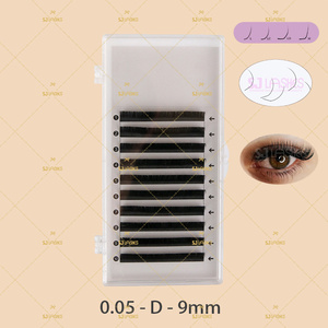 Extension <span class=keywords><strong>Cils</strong></span> Lash Trays Extensions <span class=keywords><strong>Cils</strong></span> en soie naturelle 0.15mm d'épaisseur Matériaux coréens doux Modèle facile CC/BC/CD - Product Image 3