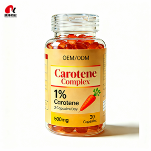 Hoogwaardige <span class=keywords><strong>Beta</strong></span> Caroteen Antioxidant Ondersteuning OEM GMP Gecertificeerde Caroteen Complex Zachte Capsules - Product Image 1
