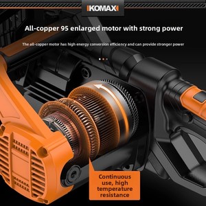 Motosierra Eléctrica KOMAX para Tala, Motosierra Pequeña <span class=keywords><strong>de</strong></span> Mano para Uso Doméstico, Hoja <span class=keywords><strong>de</strong></span> Sierra <span class=keywords><strong>de</strong></span> Alta Potencia para Trabajos en Madera - Product Image 3