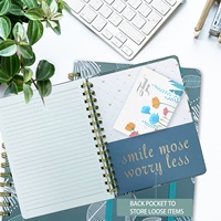 Carnet de notes en spirale à fil, vente en gros, A5, à couverture rigide, personnalisé, planificateur de jour, Journal imprimé, carnet de notes en spirale pour étudiants