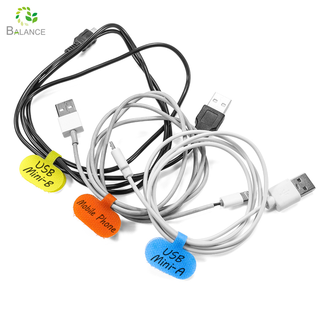 Versatile-Colored Wire Ties and Labels Cable Marking for Organizing Network Cables