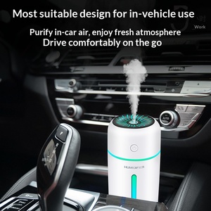 Humidificateur d'air ultrasonique silencieux pour voiture et bureau, rechargeable avec batterie intégrée, design exclusif, effet irisé - Product Image 3