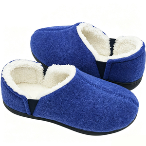 <span class=keywords><strong>Chaussons</strong></span> d'hiver chauds à plateforme pour femmes et <span class=keywords><strong>chaussons</strong></span> en <span class=keywords><strong>feutre</strong></span> de laine antidérapants pour hommes - Product Image 3