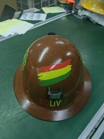 Bolivie Casque de sécurité professionnel en PRF de haute qualité Construction durable en fibre de verre Casque de sécurité à bord personnalisable pour les travaux miniers