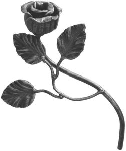 2024 nuevo diseño de componentes de hierro forjado estampado de hojas y flores de la <span class=keywords><strong>mejor</strong></span> calidad - Product Image 5