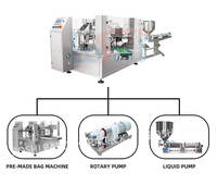 Machine d'emballage automatique de jus de fruits en sachets préformés, machine d'emballage de liquides Doypack pour sachets à fermeture éclair et sachets à bec verseur