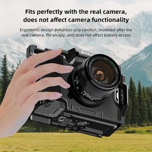 PULUZ Cage de stabilisation métallique pour appareil photo Sony A7 IV / ILCE-7M4 / <span class=keywords><strong>A7M4</strong></span> / A7M3 / A7R3 / A7R III / <span class=keywords><strong>A7R5</strong></span> - Product Image 6