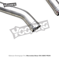 Tuyau d'échappement en acier inoxydable Tuning pour Mercedes-Benz C63/C63S AMG W205 4.0T 2015-2024, Downpipe Race Free Flow en stock