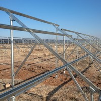 Système de support solaire au sol en aluminium anodisé AL6005-T5 pour centrale solaire