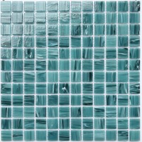 Prix pas cher nouveau produit mosaïque de verre vert turquoise pour carrelage de piscine