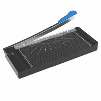 Cortadora de Papel Manual Premium A4 de 12 Pulgadas, Estilo Guillotina, Recortadora de Papel Compacta, Mesa de Corte de Plástico Delgada (Capacidad para 8 Hojas)