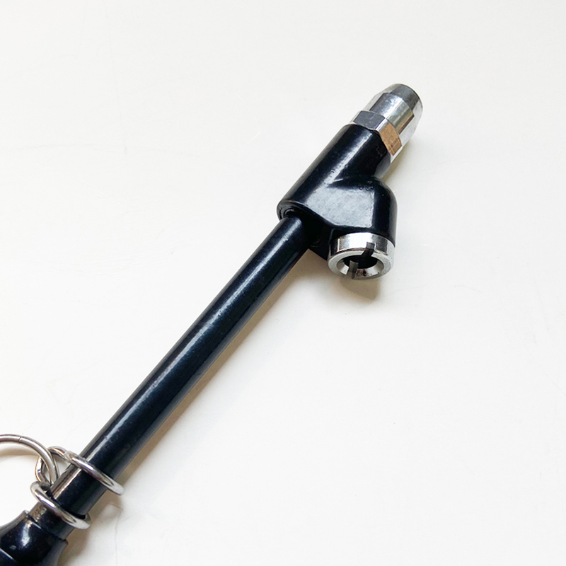 Высококачественный двухголовый металлический стержень, Черный Большой Воздушный манометр 0-150psi, Воздушный манометр для грузовых шин