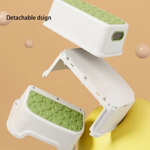 Trẻ em phụ kiện phòng tắm nhựa đôi bước cầu thang <span class=keywords><strong>2</strong></span> bước phân có thể tháo rời hai lên Toddler nhà vệ sinh phân cho Bô Đào Tạo - Product Image 4