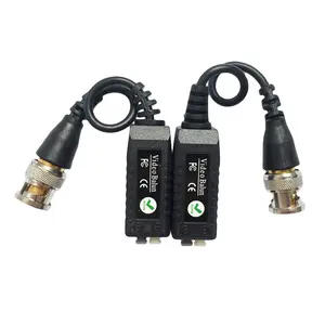 Pure Copper BNC Lightning Protection Anti-interference Video Network Cable Transmitter Balun ABS Plastic DC to 8mhz 0.5db Typ