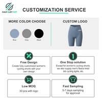 Shorts de cyclisme pour femmes avec double rembourrage en forme de flèche, interface élastique, séchage rapide, respirant, tissu extensible pour le cyclisme en extérieur