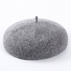 Women <b>Berets</b> French Style Lightweight Casual Classic Solid Color <b>Beret</b> Woolen Painter Hat - Product Image 2