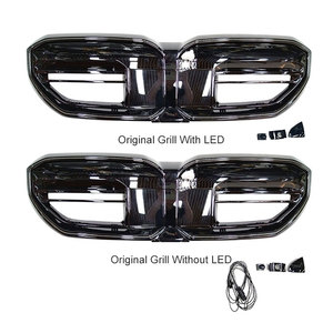 G60 nướng ABS bóng đen phía trước nướng M5 phong cách tự động phần cho BMW 5 loạt G60 G68 2024 + G60 wiht LED nướng - Product Image 6