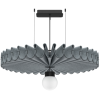 Lampe suspendue acoustique moderne en feutre tissé rouge vif, éclairage décoratif insonorisant pour projets de design
