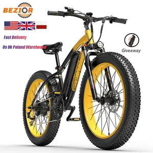 High Quality 48v 1000w Dual Motor Removable Battery E Bike 26inch Fat Tire Gogobest GF600 Electric Motorcycle Bicycle