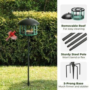 JH-Mech OEM Poteau pour mangeoire à oiseaux de qualité supérieure, résistant à <span class=keywords><strong>la</strong></span> rouille et aux rayures, résistant aux intempéries, pour une utilisation en extérieur, avec revêtement en poudre - Product Image 3