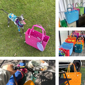 Bolso de Mano Grande XL de Moda para Exteriores, Bolso con Solapa y Logotipo de Simply Southern, Cierre de Solapa, Bolso de Playa Informal de Silicona para Acampar - Product Image 2