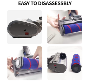 Brosse à rouleaux souple pour sols compatible avec les aspirateurs Dyson V7 V8 <span class=keywords><strong>V10</strong></span> V11 Pièces de rechange Tête de moteur rotative - Product Image 3