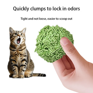 فرش قطط قابل للتحلل وصديق للبيئة مصنوع من التوفو النباتي وطين البنتونيت، متوفر بالجملة - Product Image 3