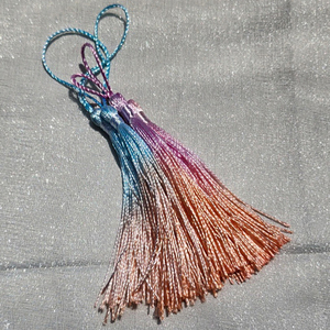 Classic Rainbow Gradient Tassel Norigae Charm Set for Party Decoration and <b>Bag</b> Charm with Dreamy Colors and Korean Design - Product Image 4