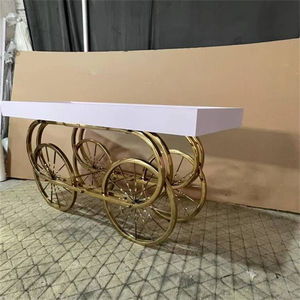 White Metallic <b>Candy</b> <b>Cart</b> for Indoor/Outdoor Wedding Party Decorations and Birthdays Props Wholesale - Product Image 6