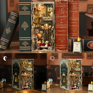 Minicity cuốn sách Nook Kit - DIY thu nhỏ nhà cà phê cửa hàng Dollhouse Kit cho người lớn và thanh thiếu niên - Product Image 5