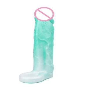 Funda de silicona grande con nudo de lobo para pene, dildo hueco, anillo de fantasía, extensor de pene, juguetes sexuales para hombres - Product Image 3