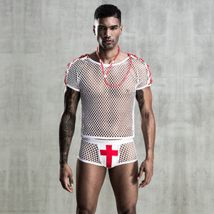 Discothèque Cosplay Hommes Sexy Lingerie Sexy Médecin Mâle <span class=keywords><strong>Sexuel</strong></span> Uniforme Maille Tentation Sexy Lingerie - Product Image 2