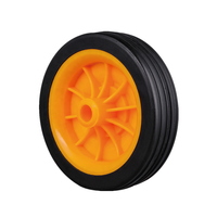 Roue en caoutchouc de 5 pouces de diamètre de 120mm pour boîte de refroidissement, barbecue, gril à gaz, roue de chariot pour coffre à glace
